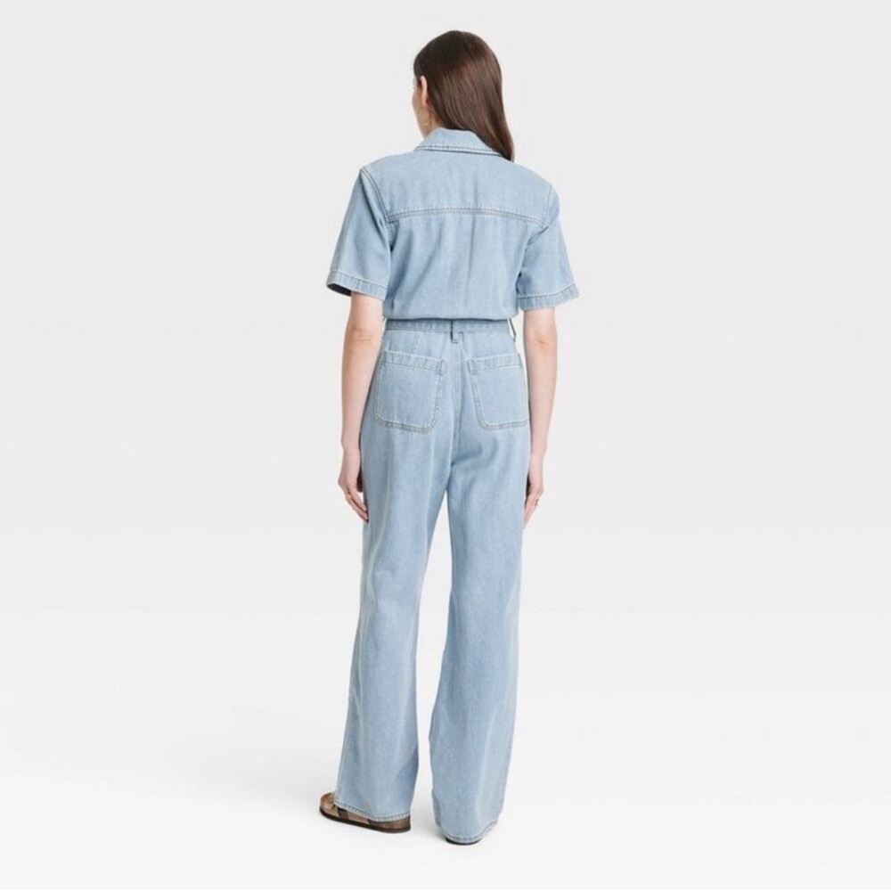 Universal Thread Denim Jumpsuit Women’s Size 6 Western Jumpsuot - Picture 2 of 6